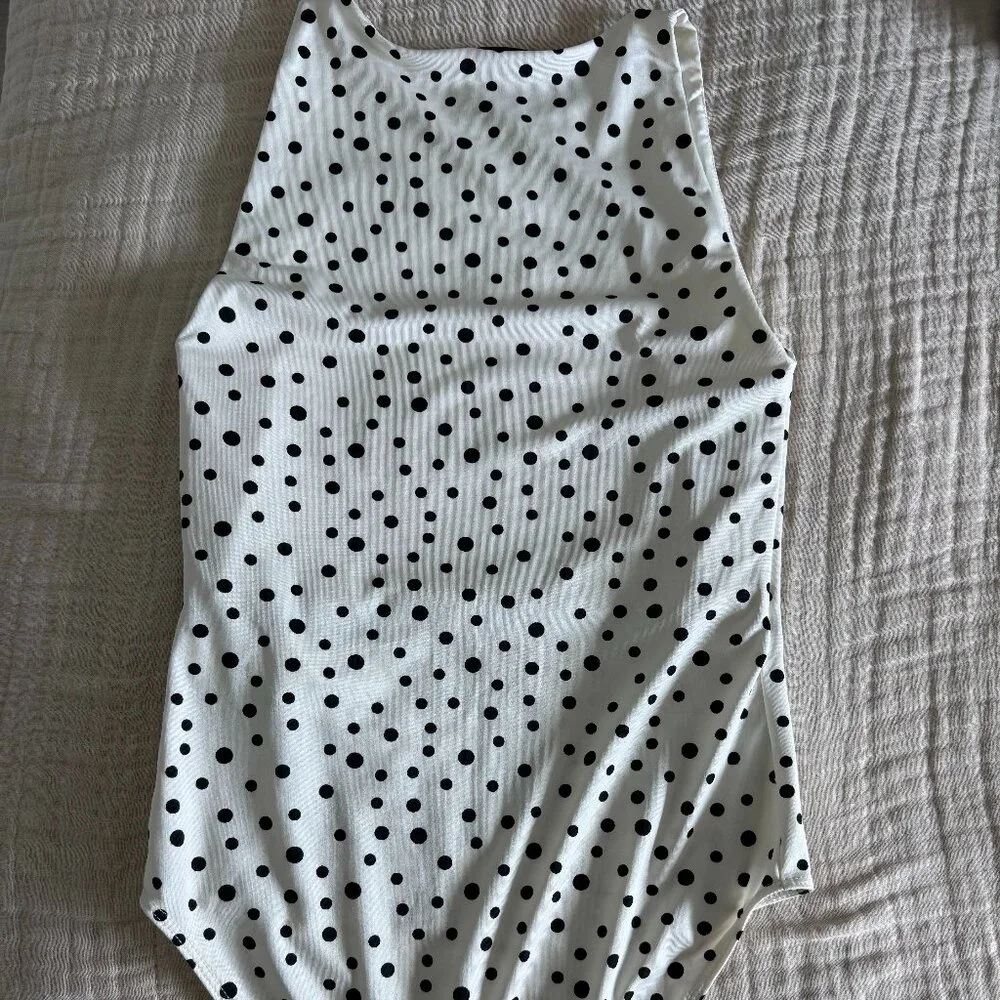 Stradivarius Polka Dot Bodysuit New Without Tags - Size M 🤍 - Picture 8 of 12